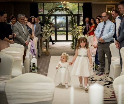 Amber Springs Wedding flower girls